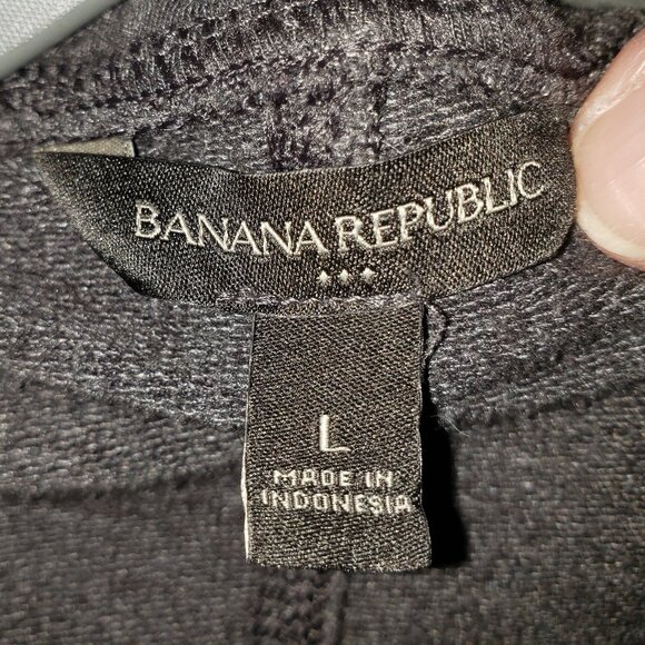 Banana Republic Dark Gray Zip-Up Hoodie - L - Picture 4 of 4